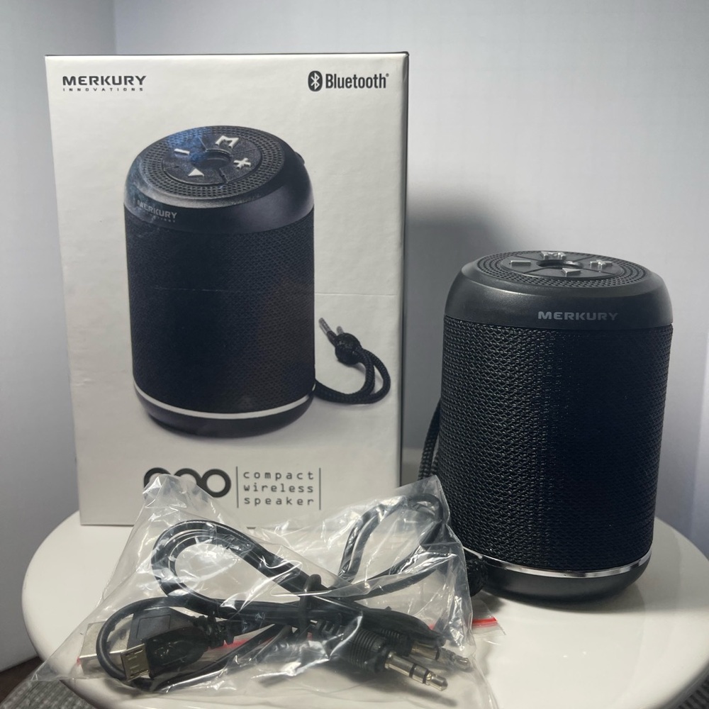 Merkury Black Compact Bluetooth Wireless Speaker *